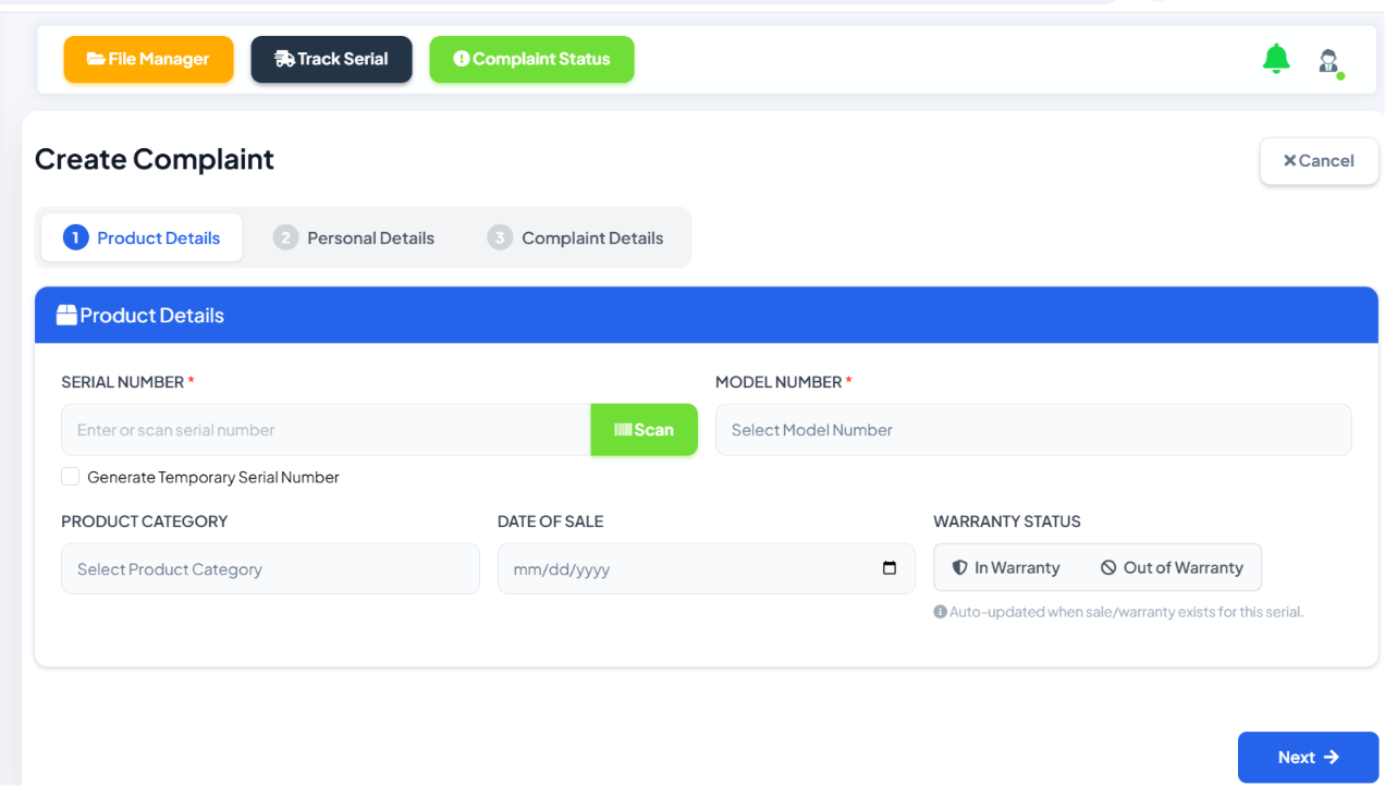Complaint Management System